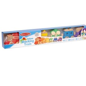 Melissa & Doug Colorful Stacking Train Set